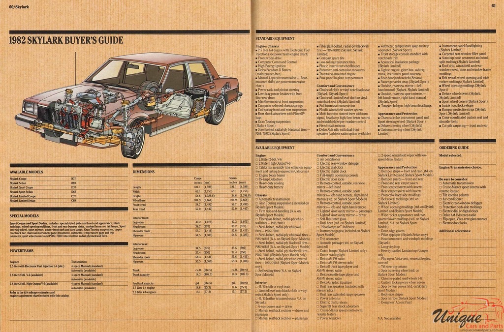 1982 Buick Prestige Full-Line All Models Brochure Page 12